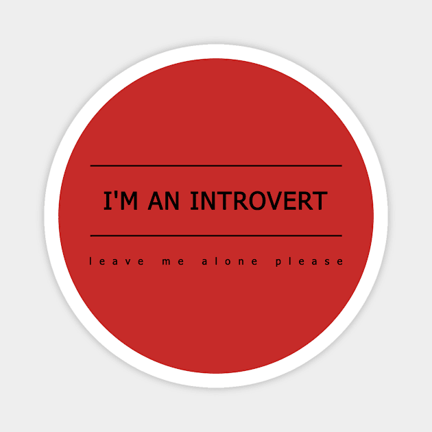 introvert Magnet by LittleCat13